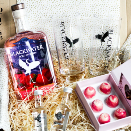 Wexford Strawberry Gin & cocoabyjudit white chocolate